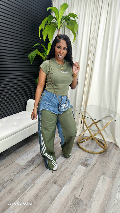 Always Standing Out Pants (Olive) - Laine Collection
