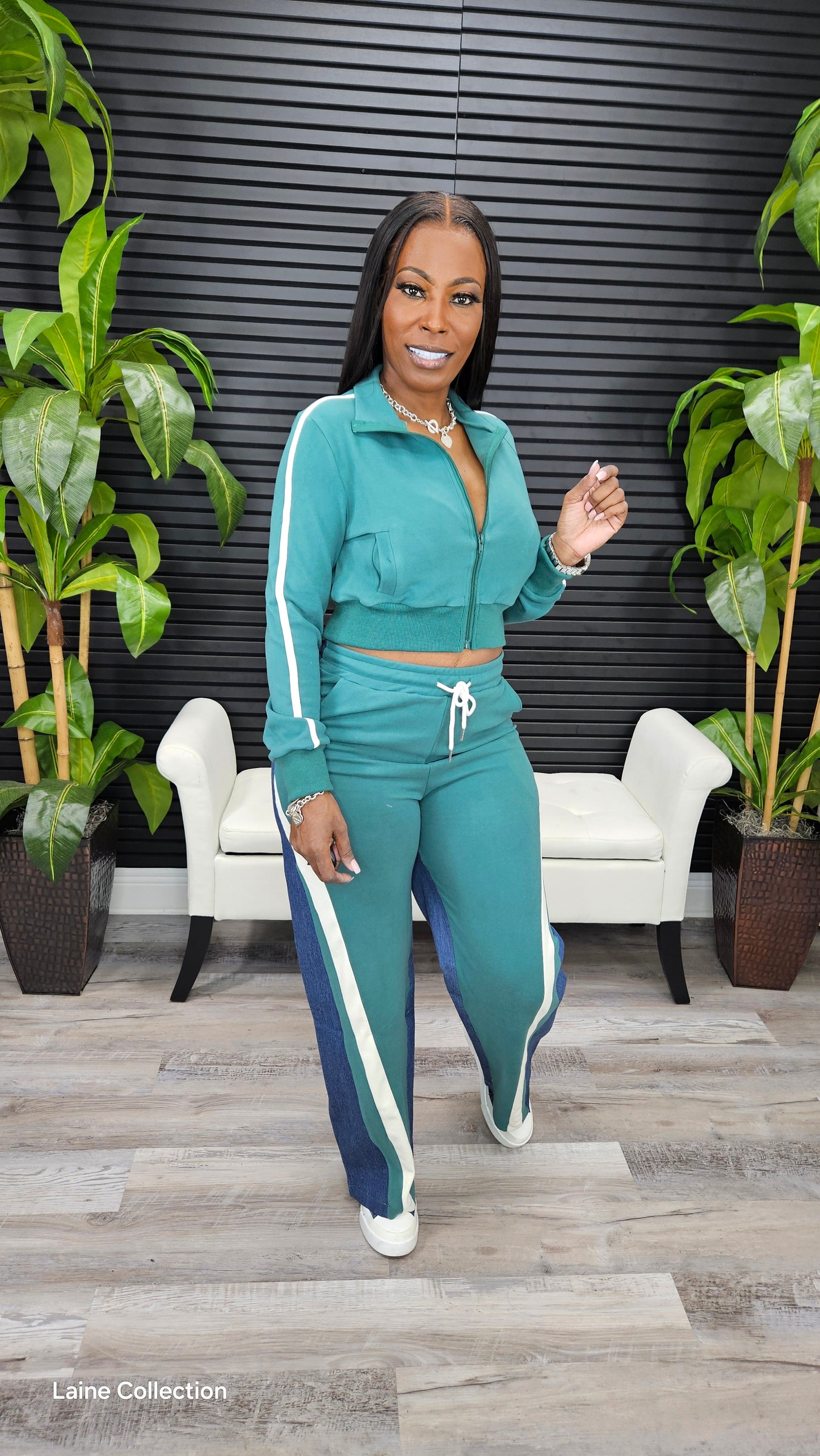 Nice And Easy Pants Set(Green)