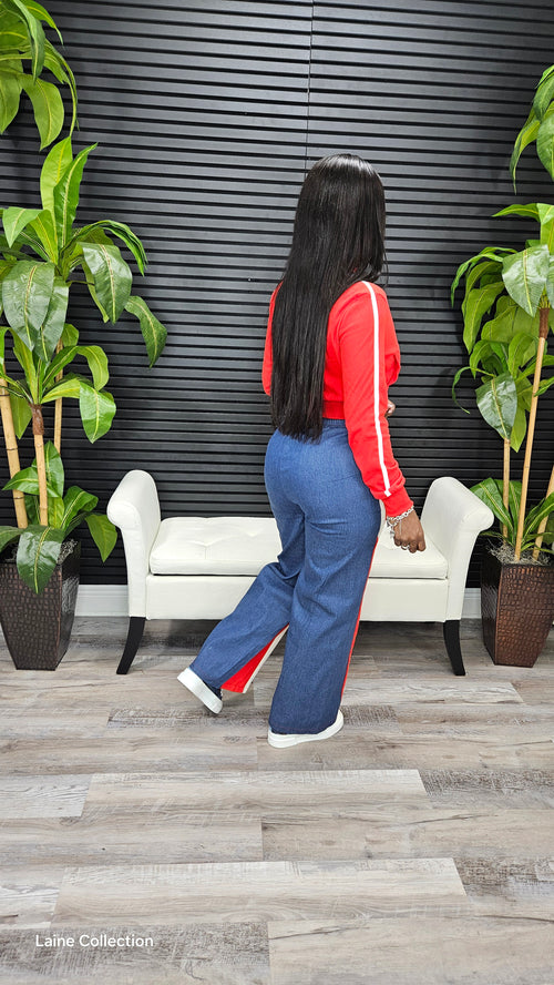 Nice And Easy Pants Set(Red) - Laine Collection