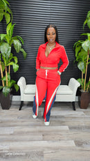 Nice And Easy Pants Set(Red) - Laine Collection