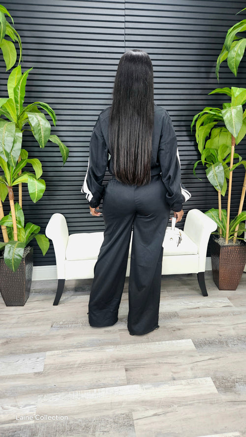 Lazy Afternoon Pants Set(Black) - Laine Collection