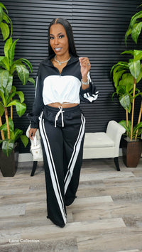 Lazy Afternoon Pants Set(Black) - Laine Collection