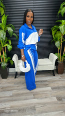 Lazy Afternoon Pants Set(Blue) - Laine Collection