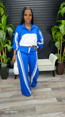 Lazy Afternoon Pants Set(Blue) - Laine Collection