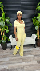 Naughty Girl Jumpsuit(Yellow) - Laine Collection