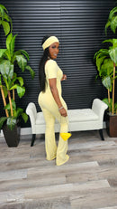 Naughty Girl Jumpsuit(Yellow) - Laine Collection