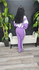 Line Them Up Pants Set(Purple) - Laine Collection
