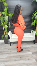 All Or Nothing Pants Set(Deep Orange) - Laine Collection