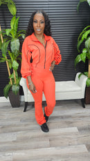 All Or Nothing Pants Set(Deep Orange) - Laine Collection
