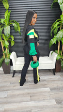 Do It Again Legging Set(Black/Yellowgreen/Kellygreen) - Laine Collection