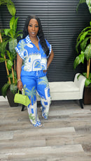 Vacation Time Pants Set - Laine Collection