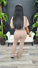 Not Trying Pants Set(Brown) - Laine Collection