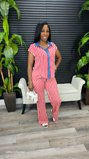 Oh She Sweet Pants Set(Red) - Laine Collection