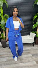 A Second Chance Pants Set(Navy) - Laine Collection