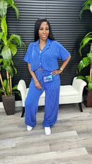 A Second Chance Pants Set(Navy) - Laine Collection