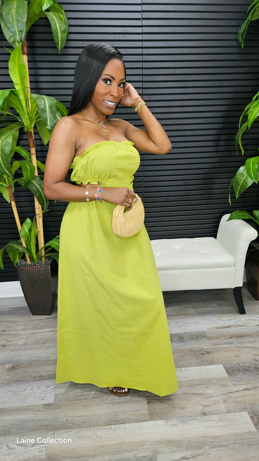 Free Look Dress(Pear) - Laine Collection