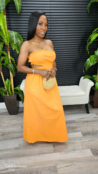 Free Look Dress(Orange) - Laine Collection