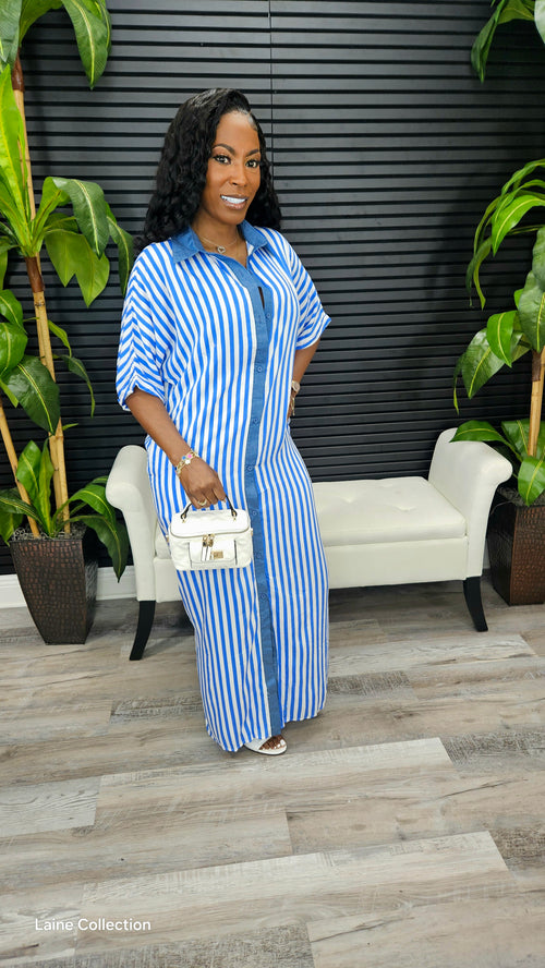 Free Dress (Blue) - Laine Collection