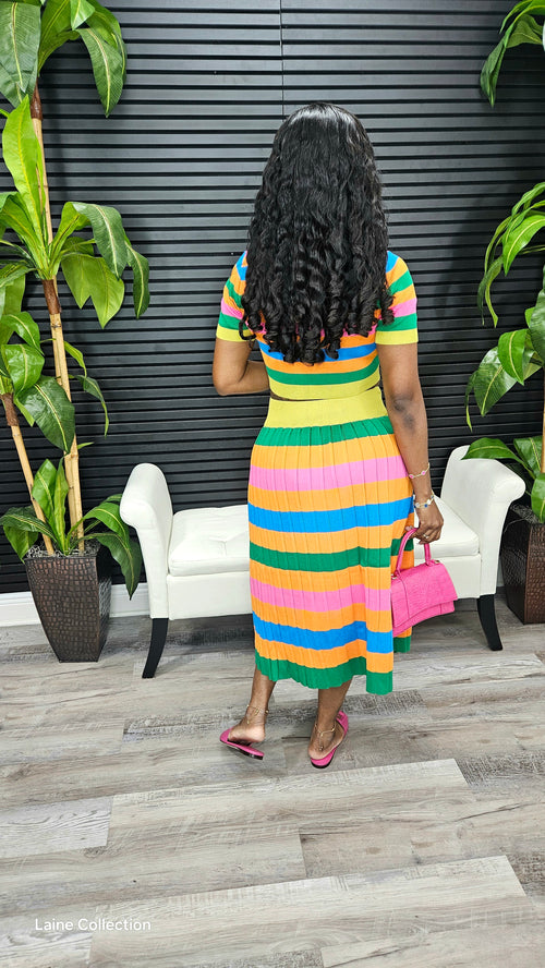 Forever Colorful Skirt Set - Laine Collection