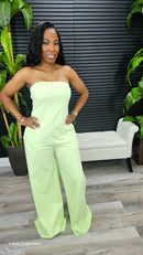Just Another Day Jumpsuit(Green) - Laine Collection