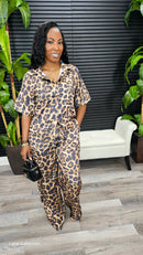 Late Night Pants Set(leopard) - Laine Collection