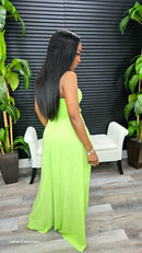 Hit's Different Jumpsuit( Lime) - Laine Collection