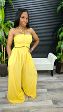 Hit's Different Jumpsuit( Yellow) - Laine Collection