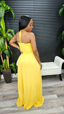 Hit's Different Jumpsuit( Yellow) - Laine Collection