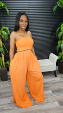 Hit's Different Jumpsuit( Orange) - Laine Collection