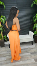 Hit's Different Jumpsuit( Orange) - Laine Collection