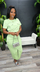 Sending Love Skirt Set(Mint) - Laine Collection