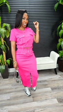 Sending Love Skirt Set(Fuchsia) - Laine Collection