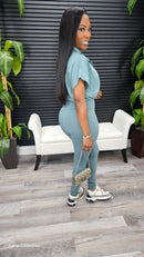 On My Good Side Jumpsuit(Dusty Hunter) - Laine Collection