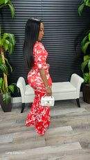 No Tears Left Pants Set(Red) - Laine Collection