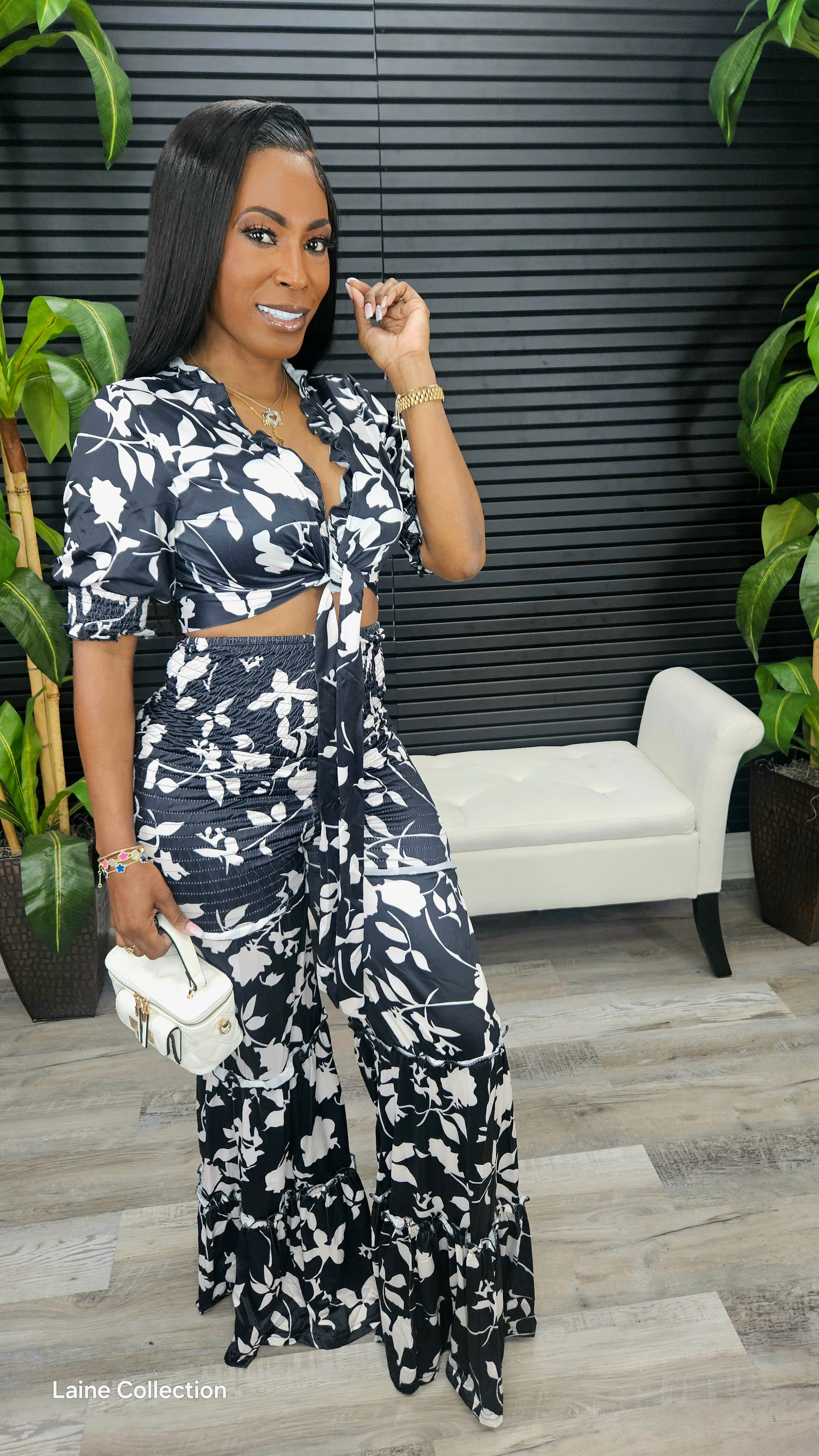 No Tears Left Pants Set(Black)