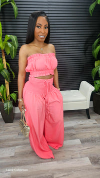 Sun Out Pants Set(Pink) - Laine Collection