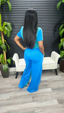Out And About Pants Set(Jade/French Blue/Ivory) - Laine Collection