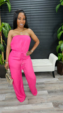 Cover Me Jumpsuit(Fuchsia) - Laine Collection