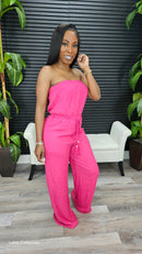 Cover Me Jumpsuit(Fuchsia) - Laine Collection