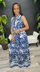 On Yacht Maxi Dress(Navy) - Laine Collection