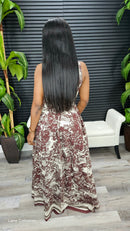 On Yacht Maxi Dress(Brown) - Laine Collection