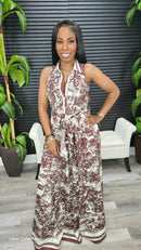 On Yacht Maxi Dress(Brown) - Laine Collection