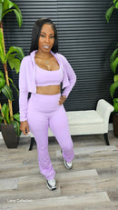 Staying Active Pants Set(Lavender) - Laine Collection