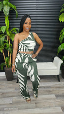 Keepin' It Classy Pants Set (Olive) - Laine Collection
