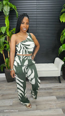 Keepin' It Classy Pants Set (Olive) - Laine Collection