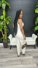Way to go Jumpsuit (Oatmeal) - Laine Collection