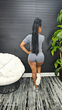Off Topic Shorts Set(Charcoal) - Laine Collection