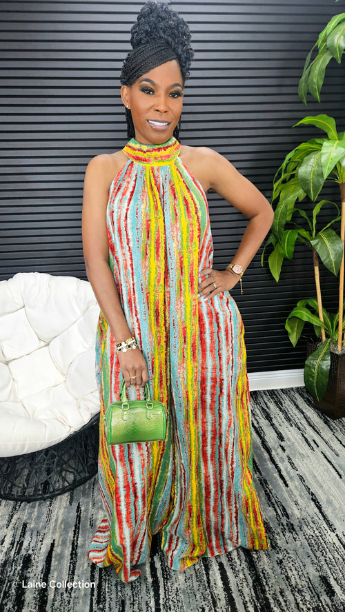 Flowy Jumpsuit(Green) - Laine Collection