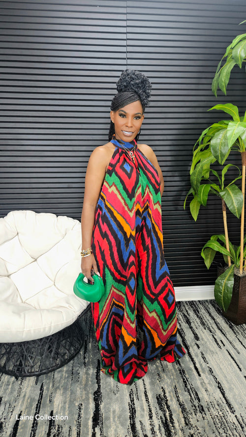 Flowy Jumpsuit(Red) - Laine Collection