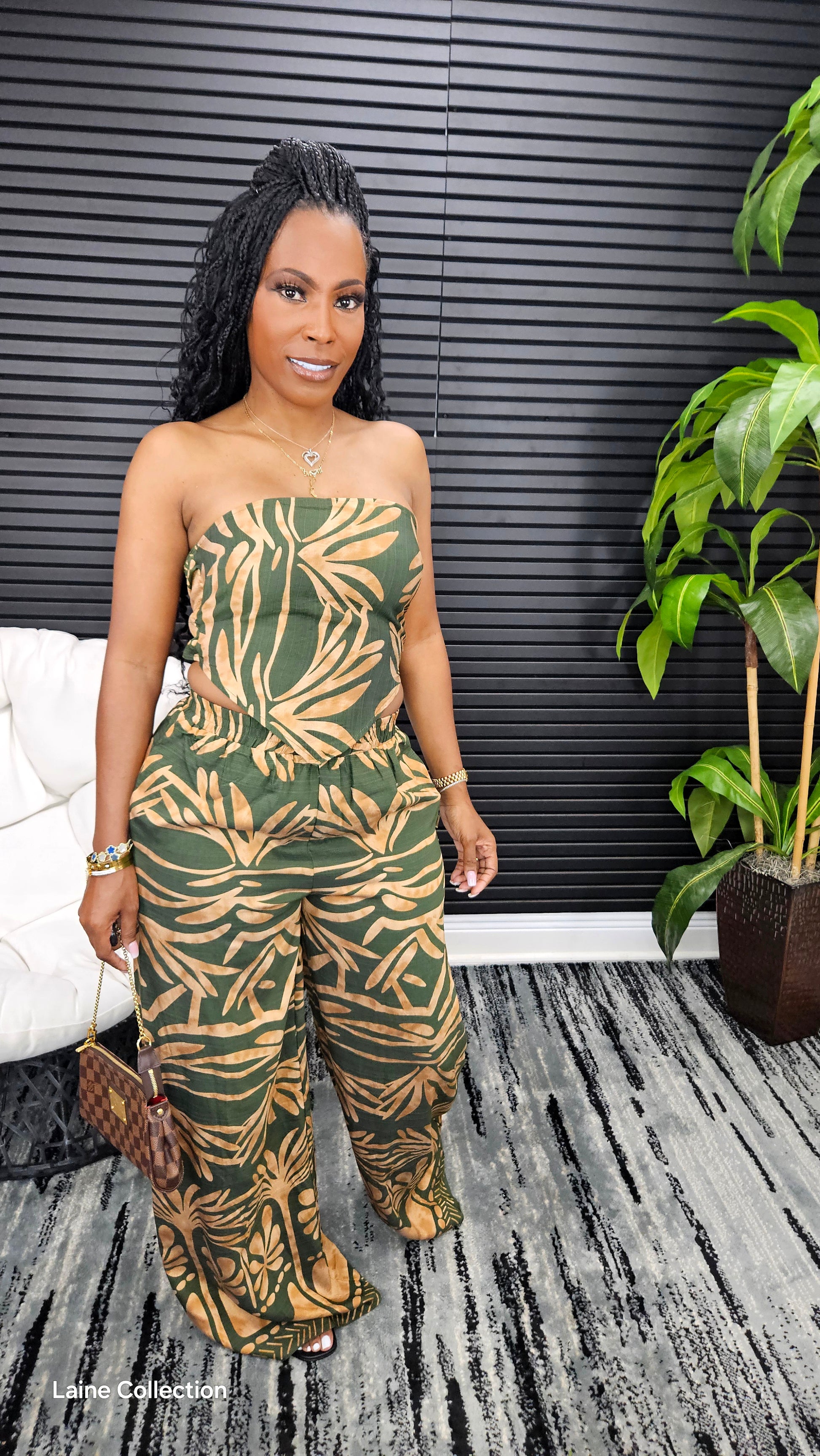 Ivy Pants Set(Olive) - Laine Collection